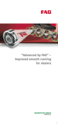 “Advanced by FAG” – Improved smooth running for skaters