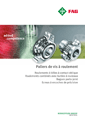 Paliers de vis à roulement Roulements à billes à contact oblique Roulements combinés avec butées à rouleaux Bagues porte-joint Ecrous à encoches de pr
