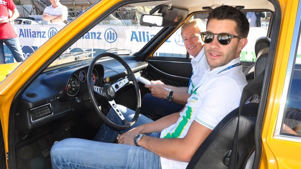 Mike Rockenfeller bei der Kitzbüheler Alpenrallye 2017 in einem Audi 80 GT