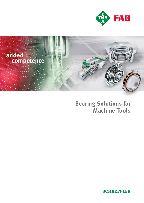 Bearing Solutions for Machine Tools Publications Schaeffler Group
