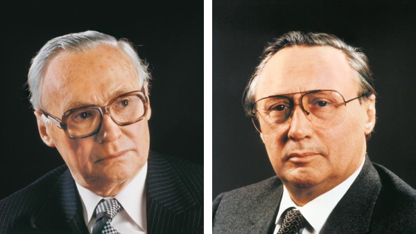 Brothers Dr. Wilhelm Schaeffler and Dr.-Ing. E. h. Georg Schaeffler