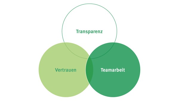 Transparenz, Vertrauen und Teamarbeit