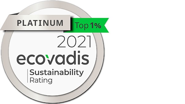 Schaeffler Nachhaltigkeit: Ecovadis Platin-Status mit 75/100 Punkten (2020)