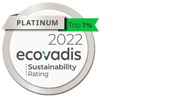 Schaeffler Sustainability: EcoVadis Platinum status | 75/100 Points (2021)