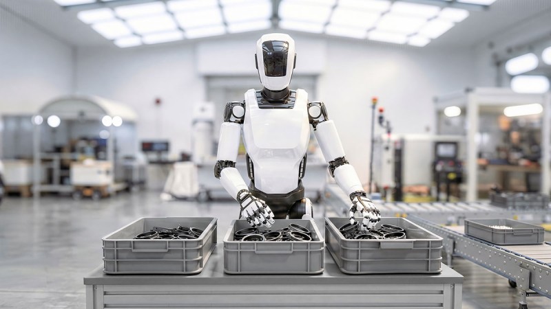 Our humanoid exhibit demonstrates Schaeffler's wide range of motion technology products for humanoid robots.