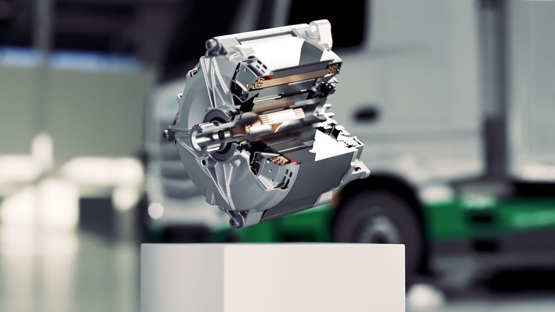 Modular, scalable and thus extremely easy and fast to integrate into the overall system – our modular e-motor system for commercial vehicles.
