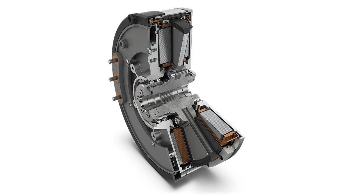 Figure 14: Structure of the axial flux motor from Schaeffler in a version for a peak power of 250 kW