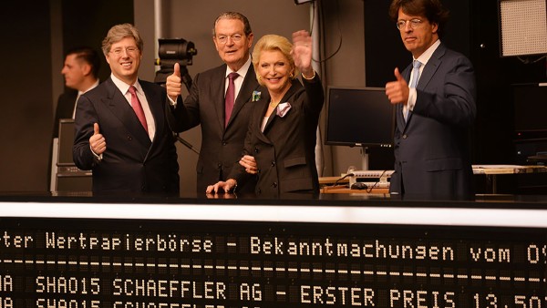 Schaeffler's first day of trading on the stock exchange | Press