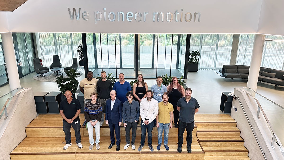 Ali Suleman with his colleagues from the Materials Technology department.