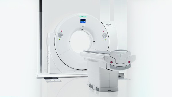 SOMATOM Definition Edge, Sliding Gantry Konfiguration – ein High-End CT System auf Schienen (Bild: Siemens)