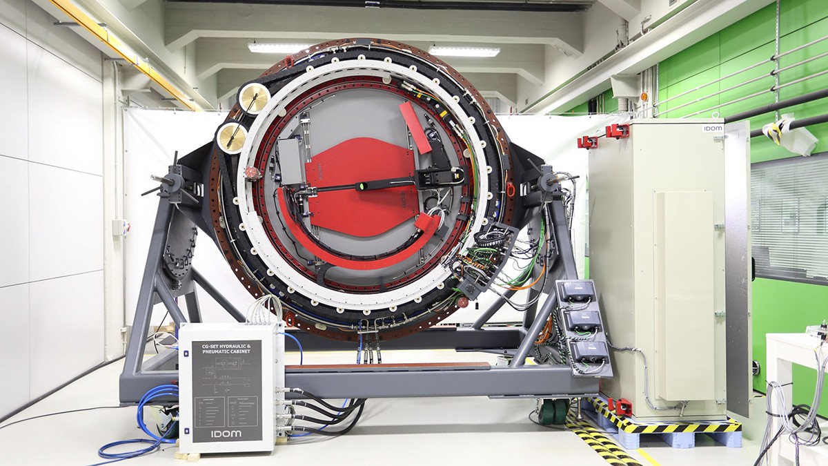 Wichtiger Präzisionsmechanismus: Der Instrumentenrotator steuert die Teleskopkamera.