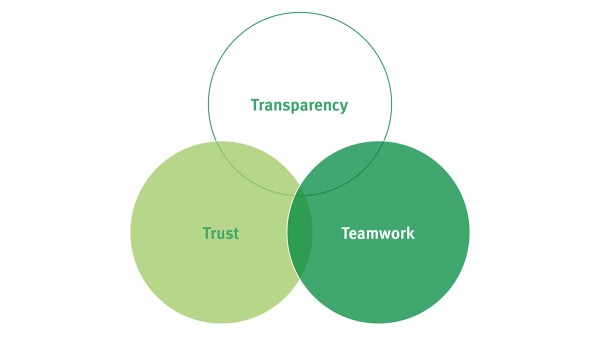 Transparency, trust, and teamwork
